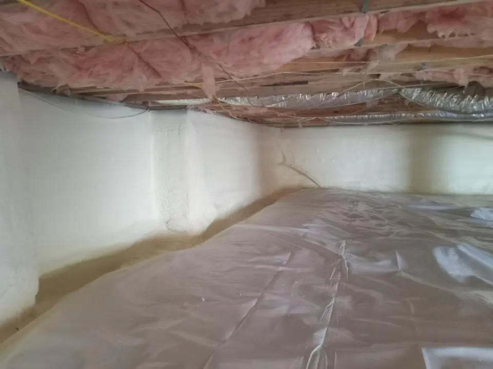 Crawl space encapsulation with closed-cell spray foam for Spray Foam Roofing in Salem